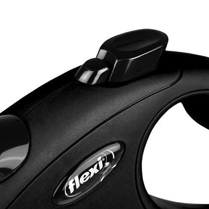 flexi - L strap new classic belt 8 m, Black