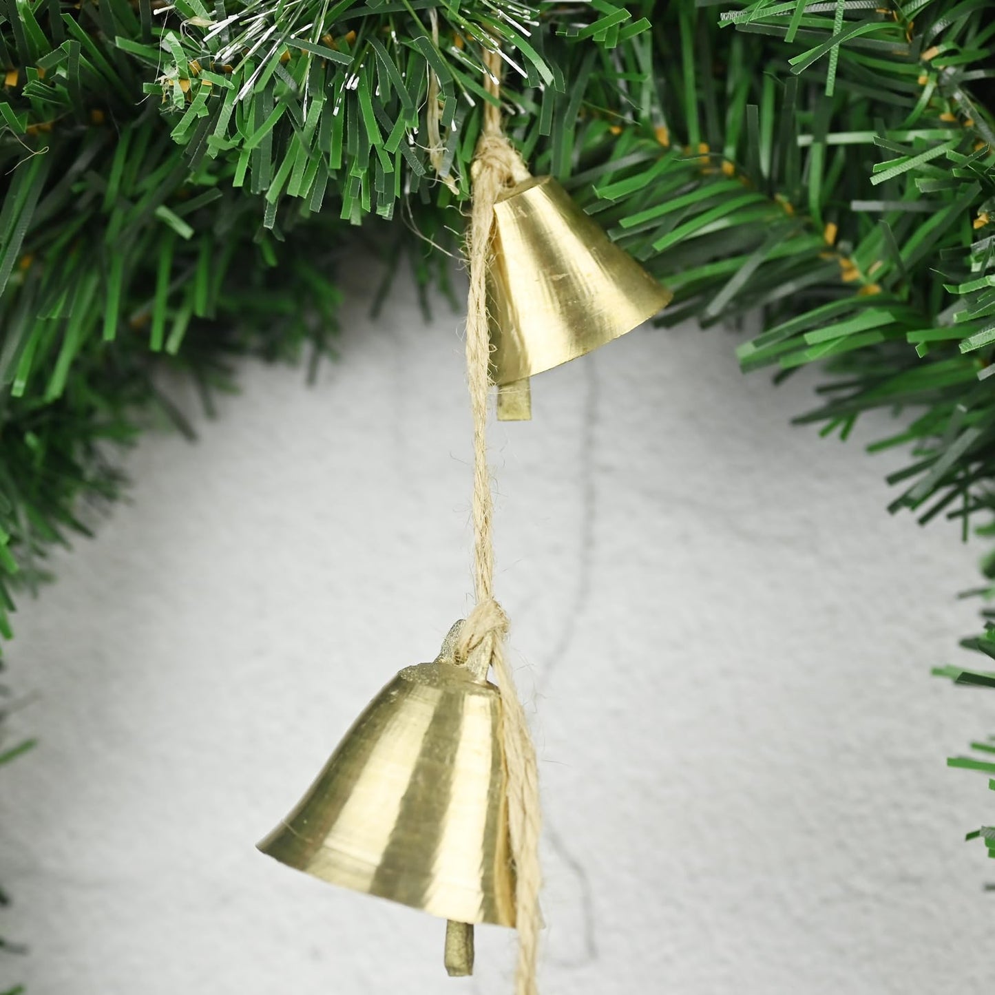 Brass Rustic Hanging Bells for Door Knob Decoration, Home Garden Decor Shopkeepers Bell on Rope