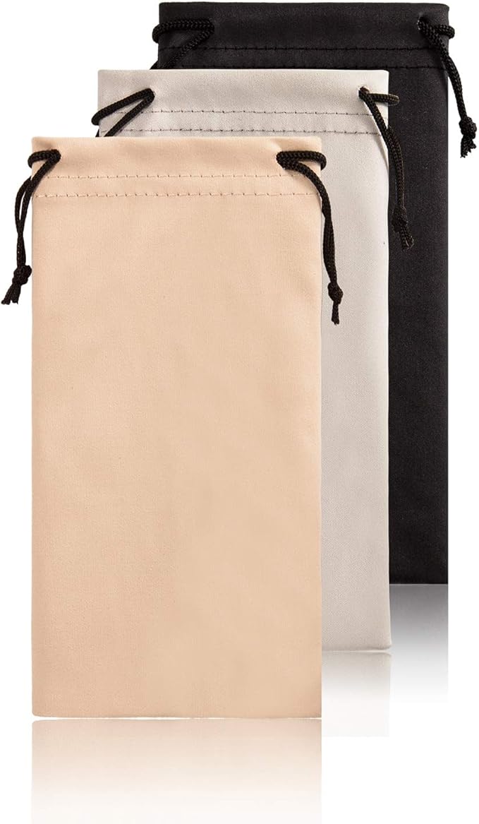TRIUMPH VISION Soft Eyeglass Pouch 3 Pack