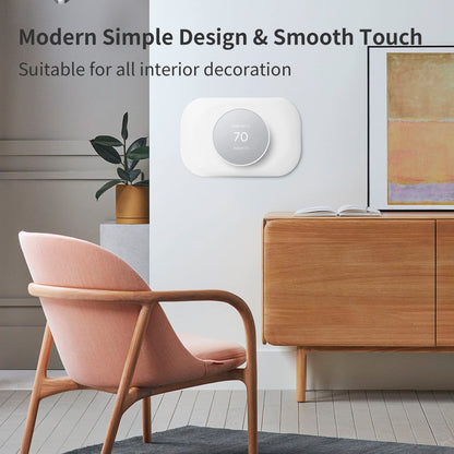 Petrichor Nest Thermostat Wall Plate - Compatible with Google Nest Thermostat 2020 - Nest Thermostat Trim Kit, Nest Thermostat Wall Plate Cover Accessory Easy Installation - Snow