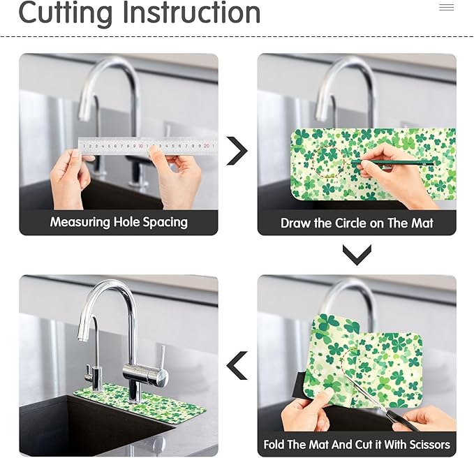 Kitchen Sink Splash Guard 2 PCS 30 Inch Sink Faucet Mat Splash Guard