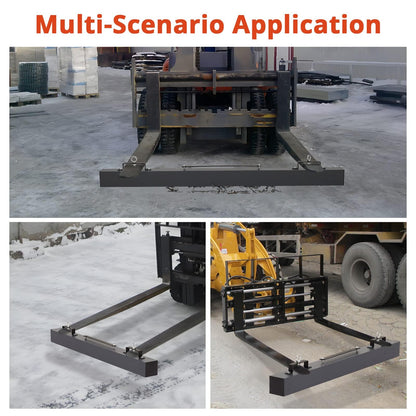 60" Heavy Duty Magnetic Sweeper - 140LB Capacity Industrial Magnet Bar for Nails, Screws & Metal Debris - Quick Release Lever for Construction Sites & Driveways