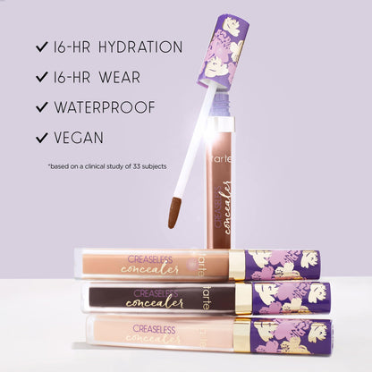 tarte maracuja creaseless full-coverage concealer – Waterproof Longwear with Vitamin C to Hydrate look of Dark Circles, Blemishes & Discoloration, Vegan & Cruelty Free
