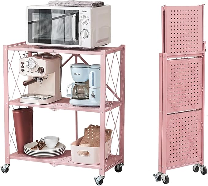 BRIAN & DANY 3-Tier Foldable Storage Shelves