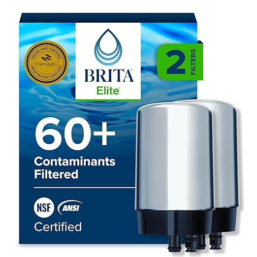 Brita Replacement Water Filter for Faucet Mount, Removes 99% of Lead, Sink