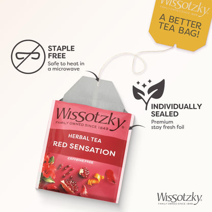 Wissotzky Herbal Tea Variety Pack Sampler (42 Tea Bags) in a Premium Reusable Gift Box | Mothers Day Gift | Caffeine-Free | 6 Exciting Flavors | Individually Wrapped Tea Bags | Ideal Present for Holiday & Corporate Gifting | Magnetic Closure Box | Kosher