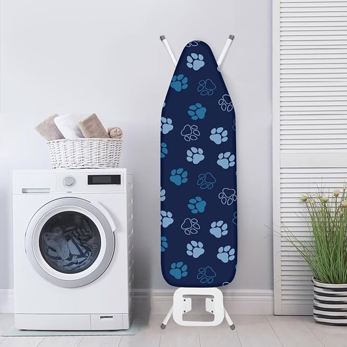 Bone Dog Paw Ironing Board Covers Durable Stain Resistant Hook and Loop