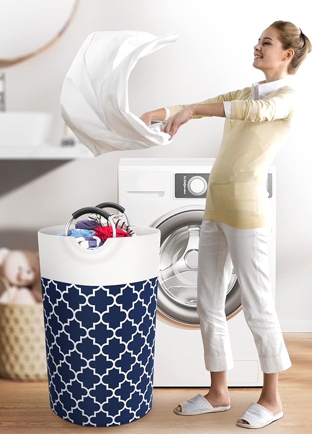 Large Laundry Basket Laundry Hamper Bag Washing Bin Clothes Bag Collapsible Tall