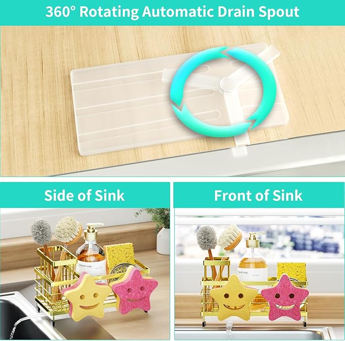 HapiRm Sink Caddy Sponge Holder