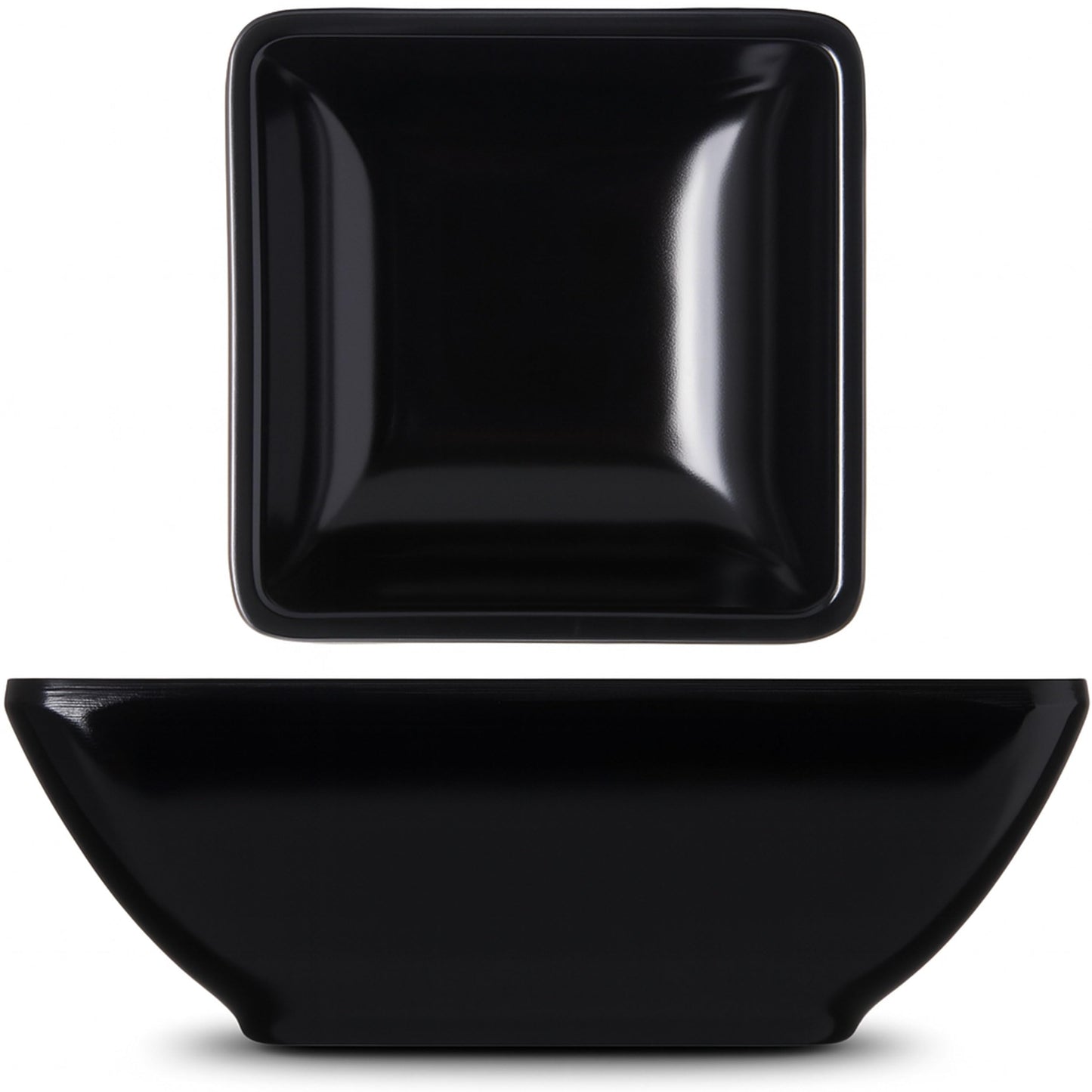 Carlisle FoodService Products 086003 Melamine Single Square Ramekin, 2 oz Capacity, 1-1/2" Length x 1-3/16" Width x 1" Height, Black (Case of 48)