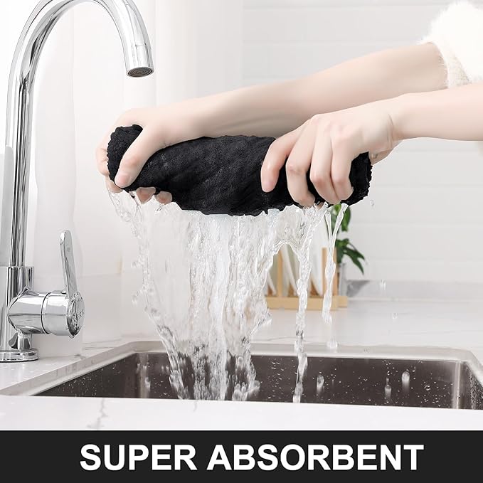 Homaxy Premium Cotton Kitchen Towels 16"x 28", Large Natural Ring Spun 390 GSM