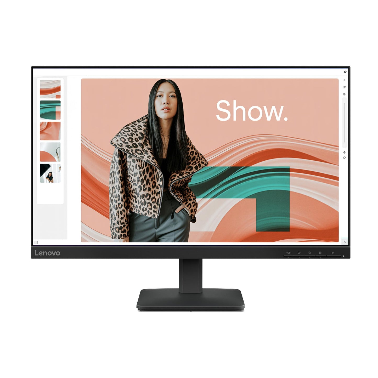 Lenovo L22e-40 Monitor, 21.45” FullHD Resolution, 250 nits Brightness, 75Hz Refresh Rate, AMD FreeSync, HDMI and VGA Ports, Tilt-Adjustable Stand, Natural Low Blue Light, Cloud Grey