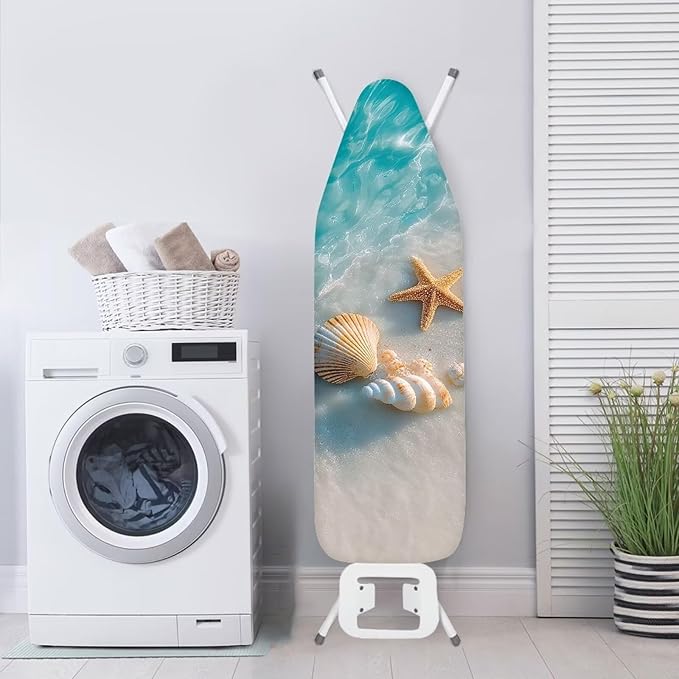 Standard Size Ironing Board Cover Protector Shell Starfish Beach Print Ironing