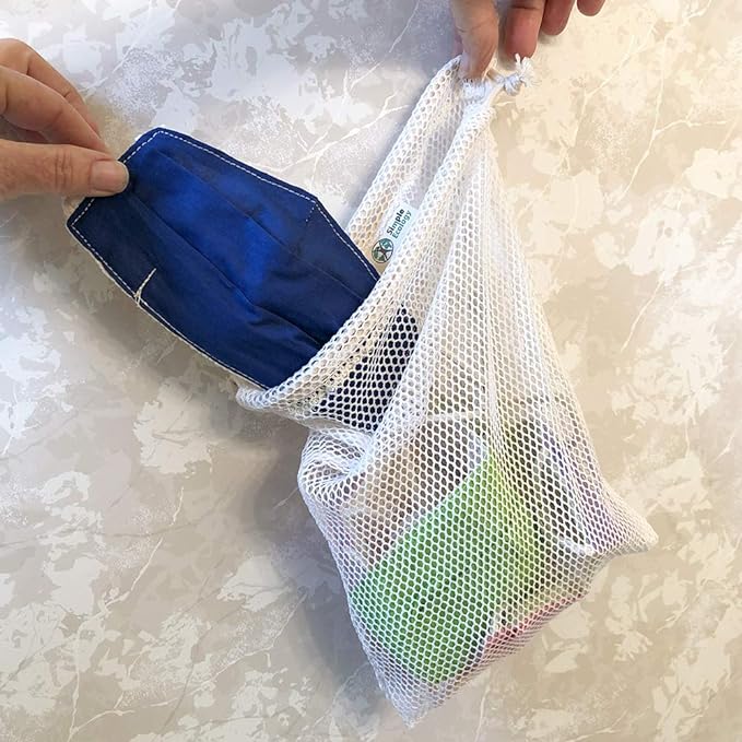 Simple Ecology Organic Cotton Mesh Laundry Bag; Machine Washing Bags