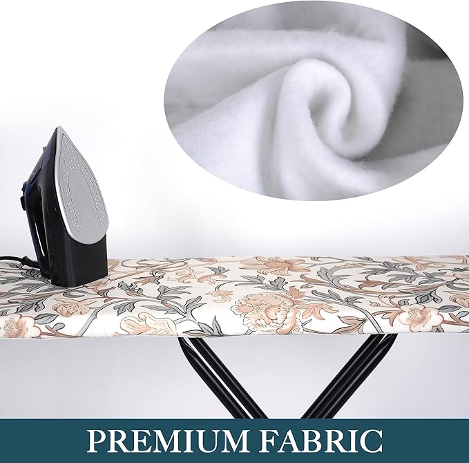 Thick Padded Ironing Board Cover and Pad – Extra Soft & Heatproof Surface –