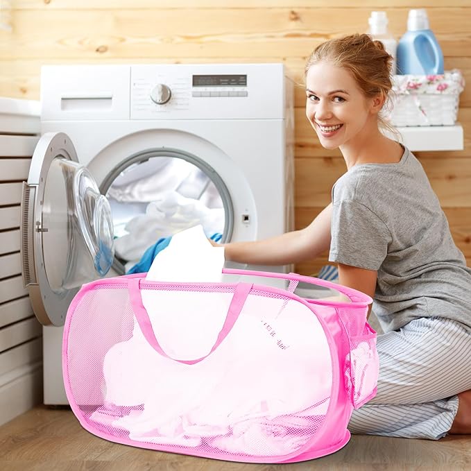 2 Pcs Durable Collapsible Laundry Baskets