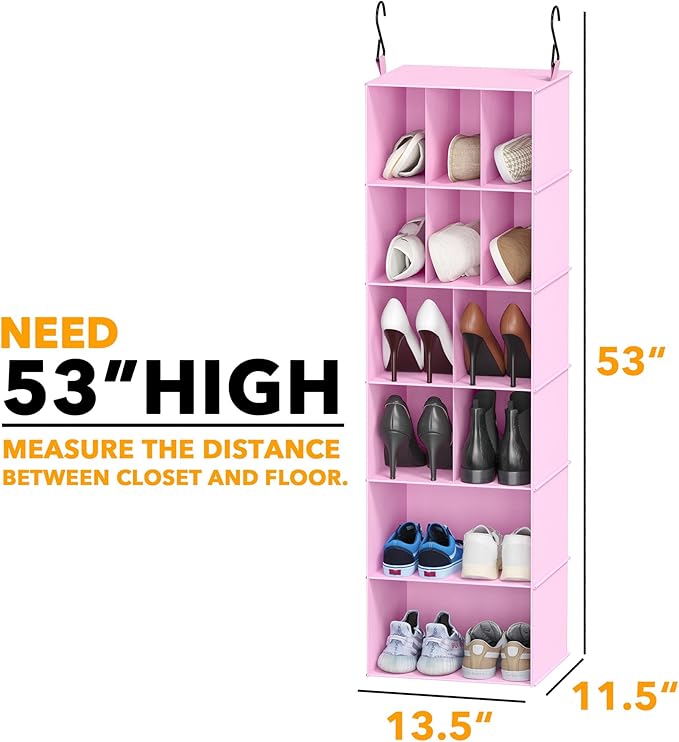 SpaceAid 2 Pack Hanging Closet Organizer and Storage