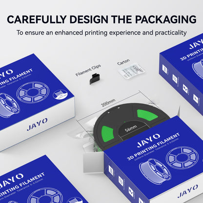 JAYO PETG Filament 1.75mm Black 1.1KG, PETG 3D Printer Filament, Durable Strength, Accuracy +/- 0.02mm, 1.1KG Spool (2.4 LBS) Fits for Most FDM 3D Printers