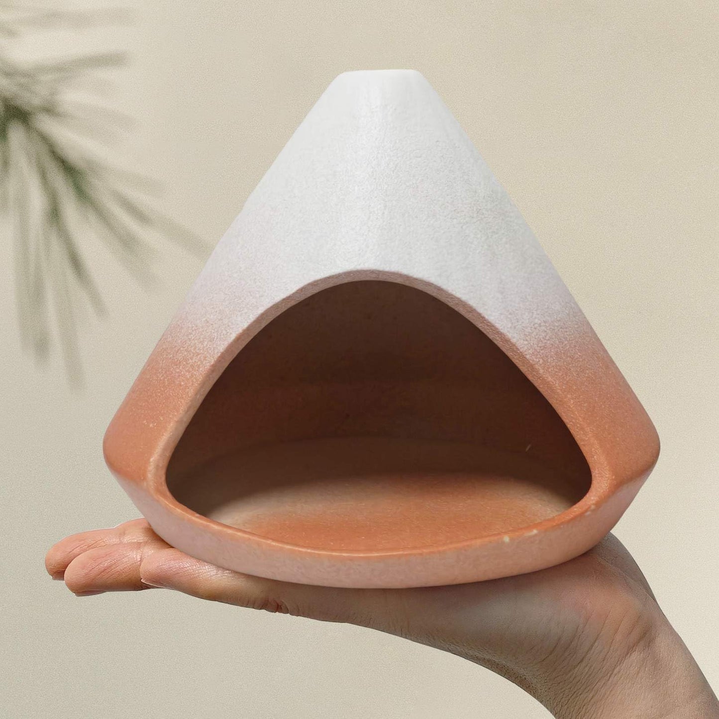 Palo Santo Holder Burner, Modern Incense Burner for Sage, Palo Santo Sticks and Cones Burning, Meditation and Energy Cleansing Aromatic Home Decor,Meditation Gifts（Matte Pink）