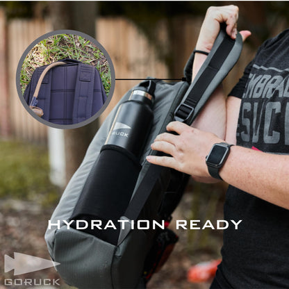 GORUCK Basic Rucker 17L Tactical Backpack – Durable Rucksack & MOLLE Daypack – Military Backpack for Men & Women - for Outdoor, Hiking, Training & Travel – Black