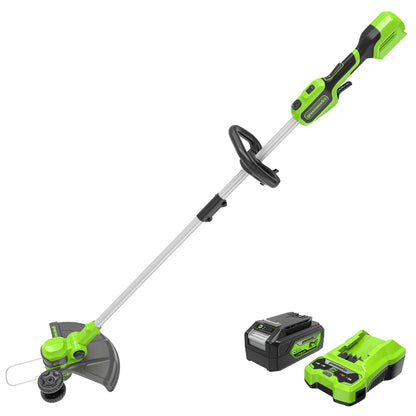 Greenworks 24V 13-Inch Brushless String Trimmer (Gen 2), 4.0Ah USB Battery and Charger Included
