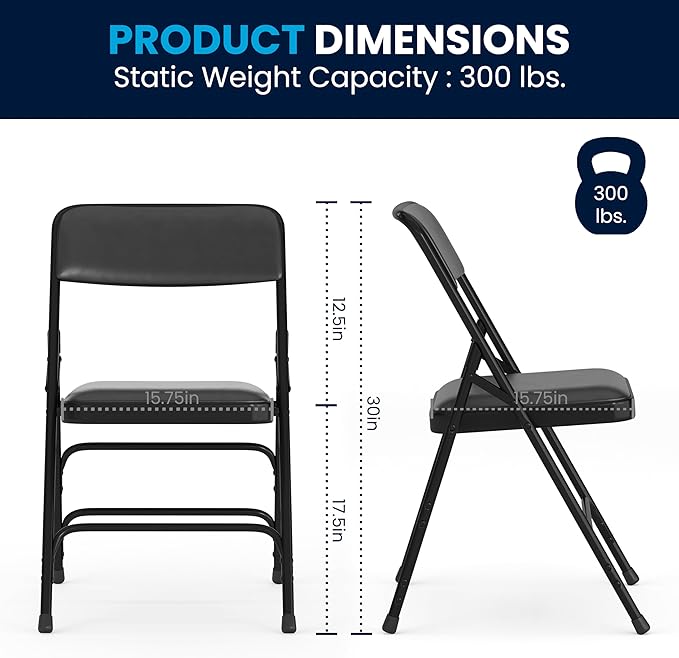 Flash Furniture Hercules Series Metal Folding Chairs