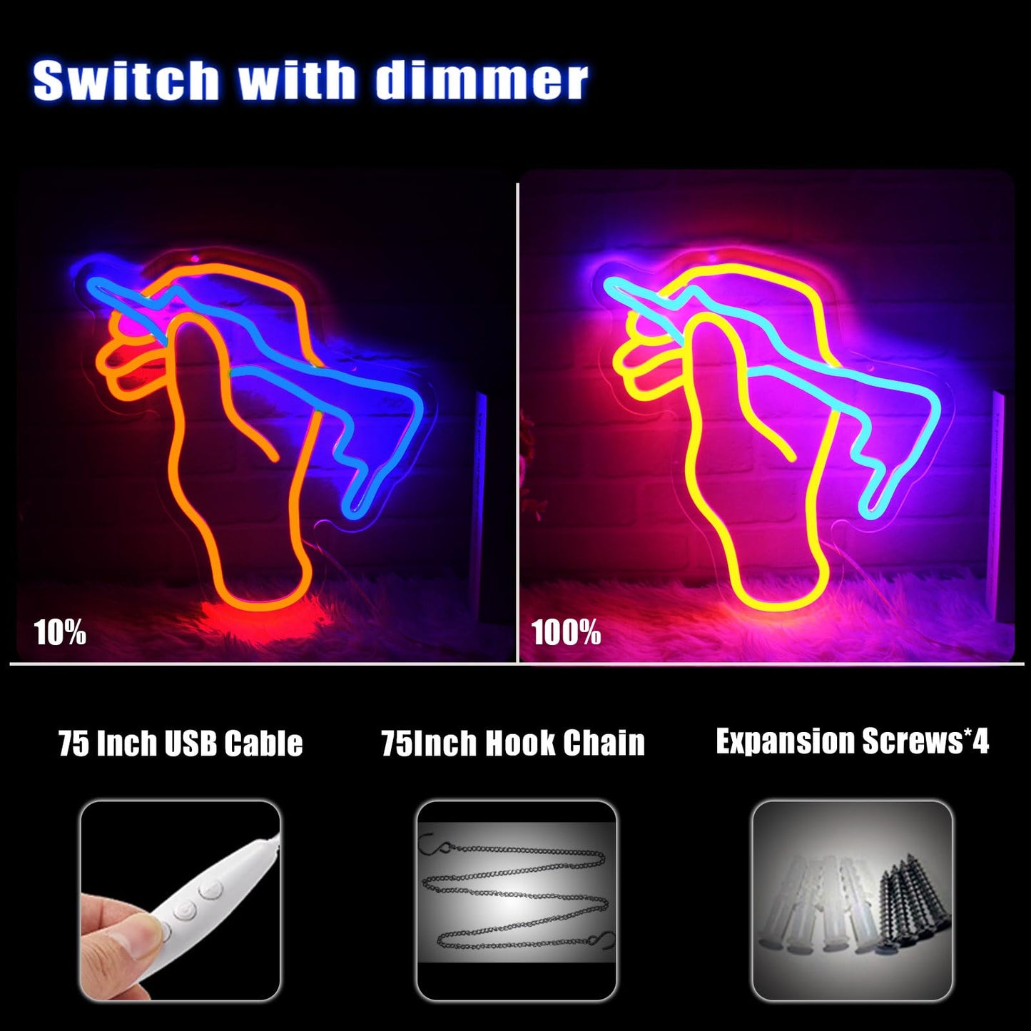 Tattoo Neon Sign Tattoo Neon Light LED Neon Sign for Tattoo Studio Wall Décor Dimmable LED Neon Light for Bar Restaurant Music Concert Man Cave Wall Art 14.4"×12.8"