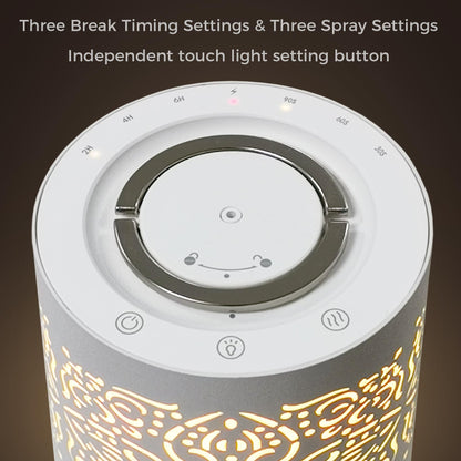 Earnest Living Essential Oil Diffuser White Ceramic Diffuser 100 ml Timers Night Lights and Auto Off Function Home Office Humidifier Aromatherapy Diffusers for Essential Oils
