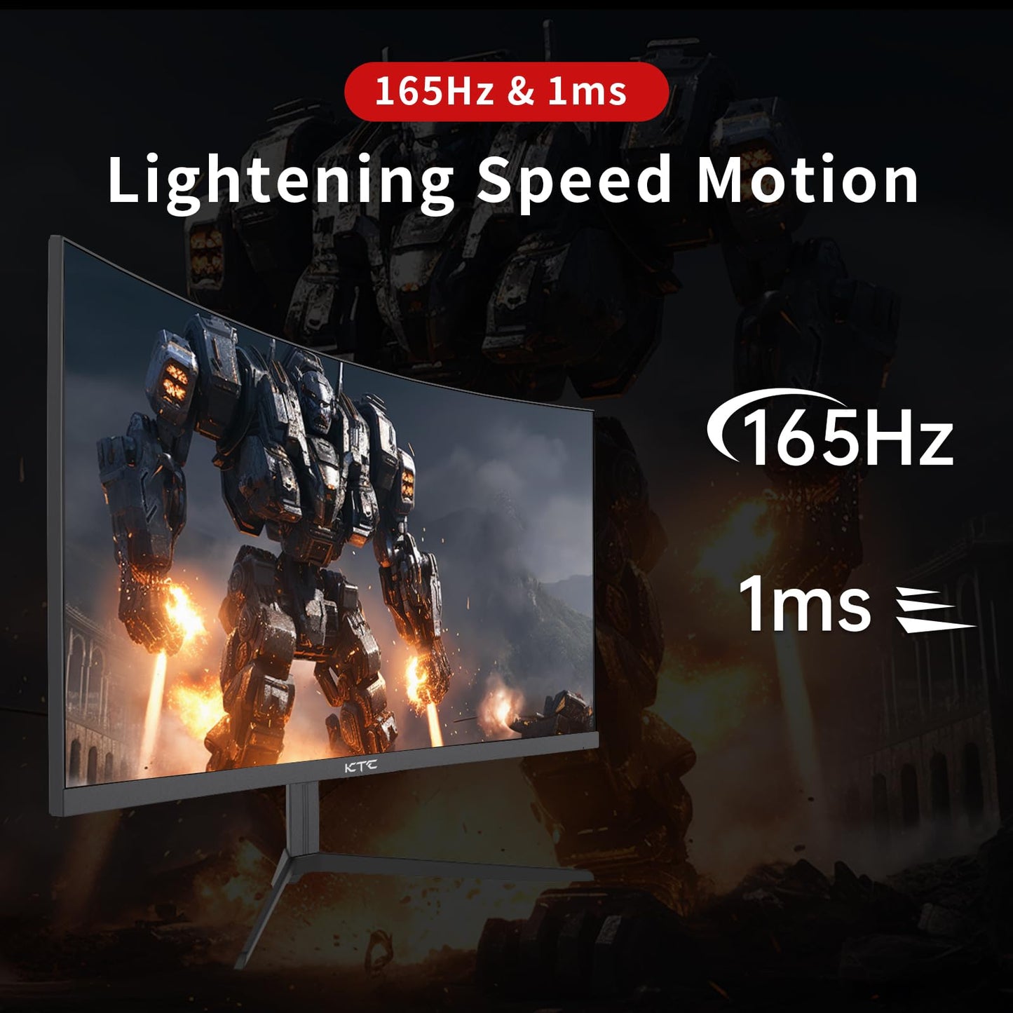 KTC MegPad 32" Smart Portable TV, 4K Touch Screen Portable TV Monitor, Android 13 Google EDLA Certified 8G RAM+128G Storage, Octa-core CPU 9500mAh Battery, Dual 6W Speakers WiFi 6