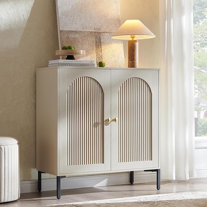 IFBUY Modern Sideboard Buffet Cabinet, Wooden Modular Coffee Bar Cabinets