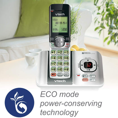 VTech CS6719-2 2-Handset Cordless Phone with Caller ID/Call Waiting, Handset Intercom & Backlit Display/Keypad, Silver