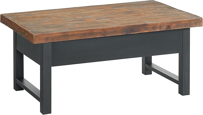 Alaterre Furniture Pomona Living Room 42 Inch Lift Top Solid Wood Coffee Table