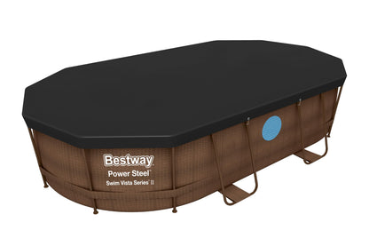 Bestway | Oval Pool Cover for Above Ground Pools, 4.27m x 2.50m, Black