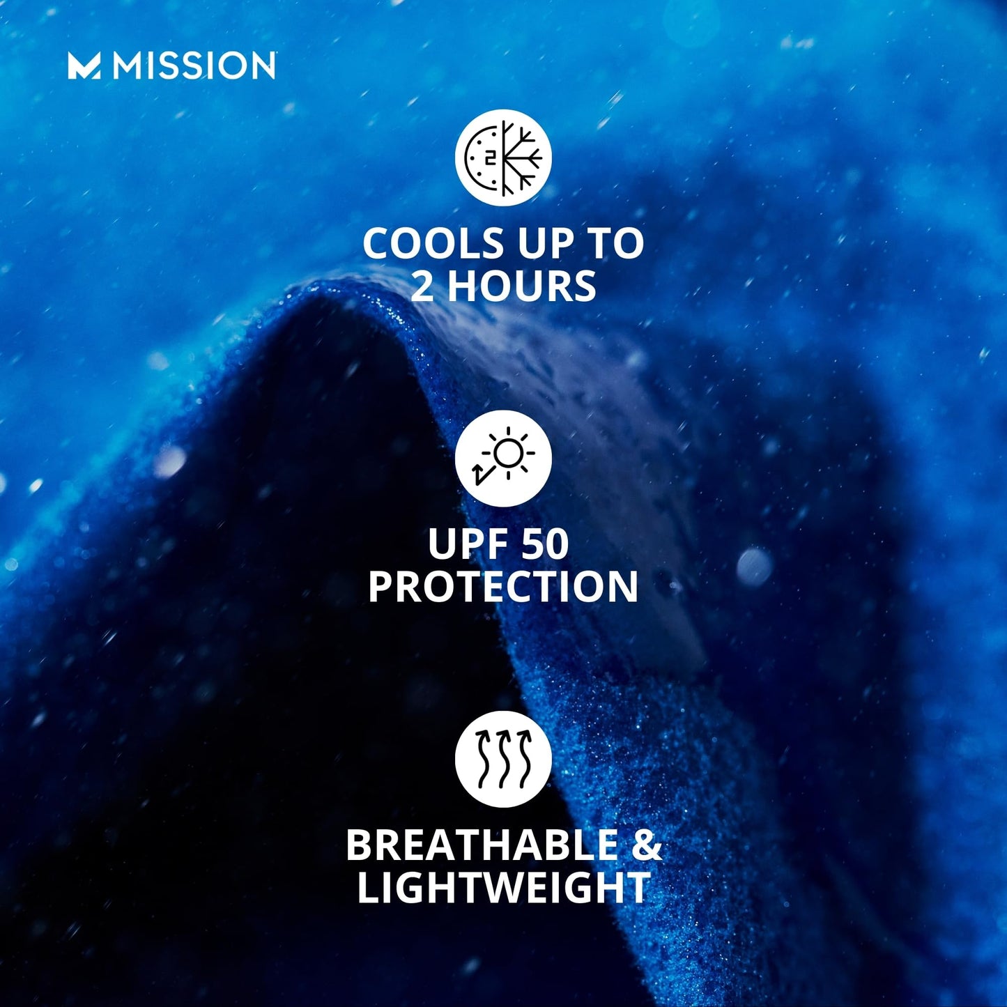 MISSION Original Cooling Towel, Twist & Shout Honeydew - Soft, Durable Microfiber - Cools Up to 2 Hours - UPF 50 Sun Protection - Machine Washable