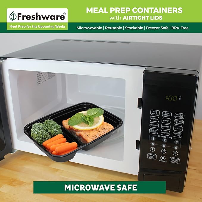 Freshware Meal Prep Containers 2 Compartment