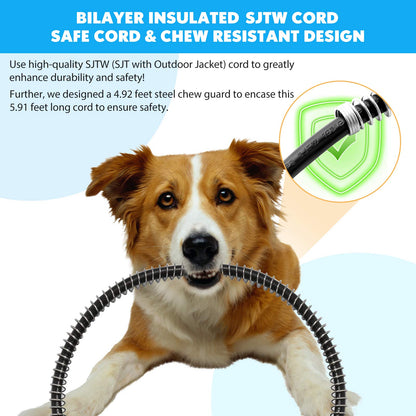 PETNF Outdoor Pet Heating Pads for Dog,Soft Electric Blanket Auto Temperature Control,Heated Mat for Dog House,Whelping Supply for Pregnant New Born Stray Feral Cat Puppy,Safe