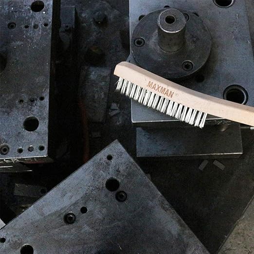 MAXMAN Wire Brush, Heavy Duty Stainless Steel Wire Brushes