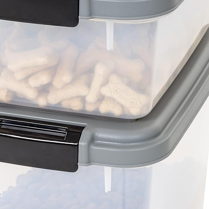 Amazon Basics 3-Piece Airtight Pet Food Storage Container Combo