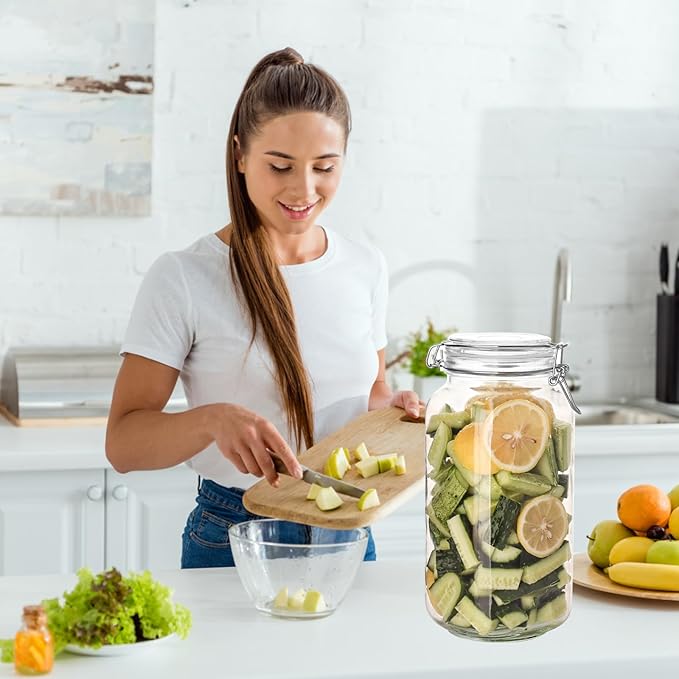 Liuruiyu 78oz Glass Food Storage Jars