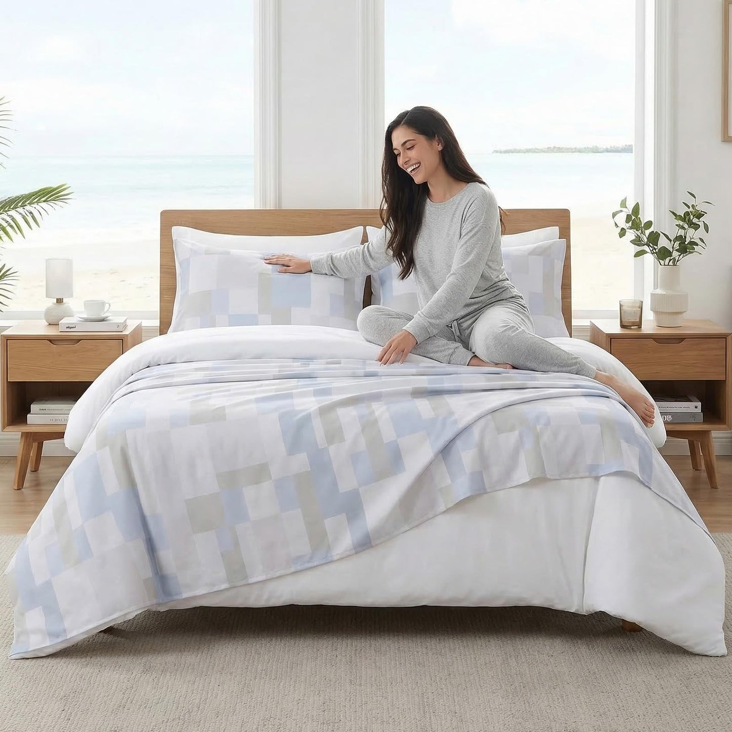 YIYEA Twin Sheets Set, Premium Double Brushed Microfiber Bed Sheet Set for All Season, Soft Breathable, 16" Deep Pocket, Shrinkage and Fade Resistant, 3PC, Twin