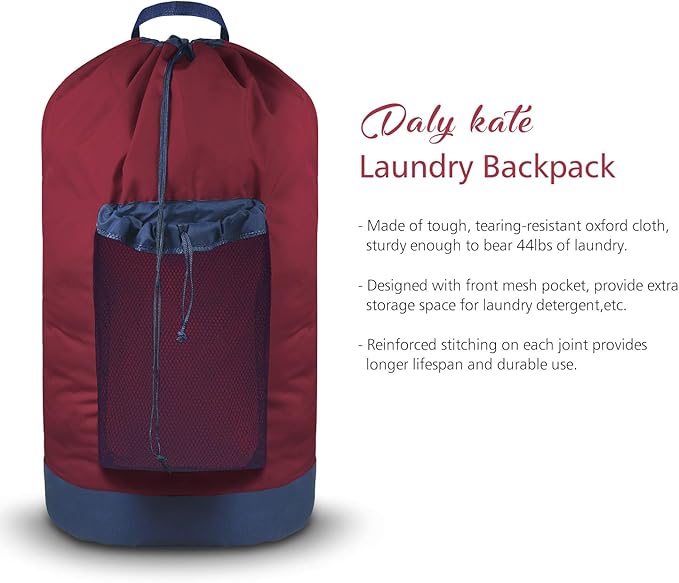 Dalykate Backpack Laundry Bag, Laundry Backpack