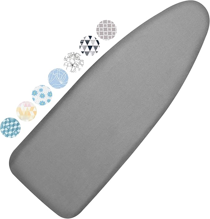 Ironing Board Cover and Pad, 18x49 Extra Wide Thick Iron Padding, Scorch &