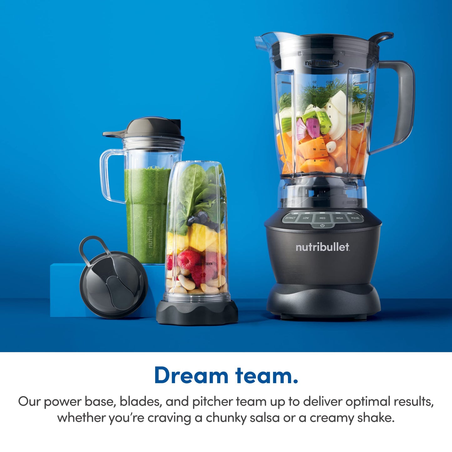 nutribullet Full-Size Blender Combo 1200W – NBF50500 - Dark Gray