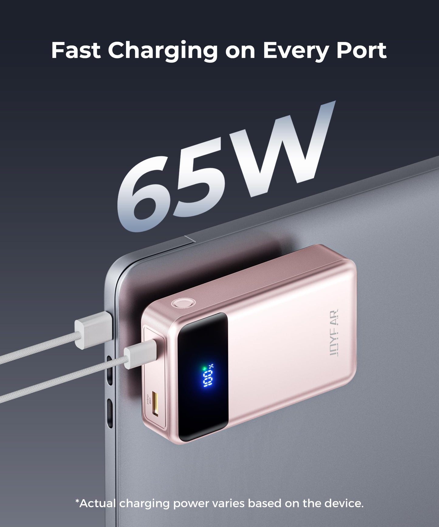 Portable-Charger-Power-Bank Travel Essentials Battery Pack USB C 30000mAh Built in Cable 22.5W Phone Fast Charging Powerbank Compatible with iPhone 16 15 14 13 12 11 iPad Samsung Google Xiaomi