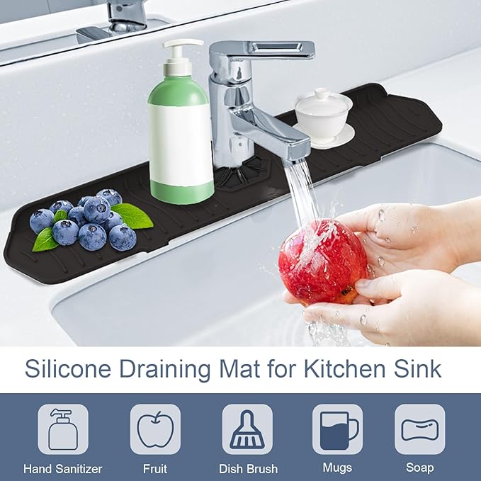 Faucet Guard - 90 Foldable Draining Mat
