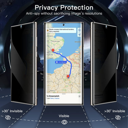 JETech Privacy Screen Protector for Samsung Galaxy S23 5G 6.1-Inch with Camera Lens Protector, Anti-Spy Tempered Glass Film, Fingerprint ID Compatible, 2-Pack Each