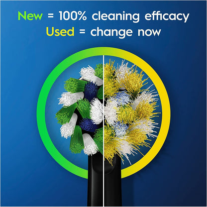 Oral B Cross Action Electric Toothbrush Replacement Brush Heads Refill, 4Count