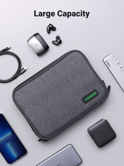 UGREEN Electronic Organizer Travel Cable Organizer Storage Bag for Data Cables, USB C Charger, SD Card, Hard Drive, Charging Cord, Mouse, Power Bank, Phone, Power Adapter Plug Electronics Accessories