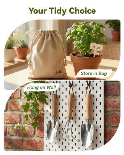 Indoor Gardening Tools, 19-Piece Small Garden Tools Set, House Plant Tools Set, Mini Garden Tools, Stainless Steel Herb Garden Tools, Succulent Tools, Indoor Plant Tools, Gardening Gifts for Women