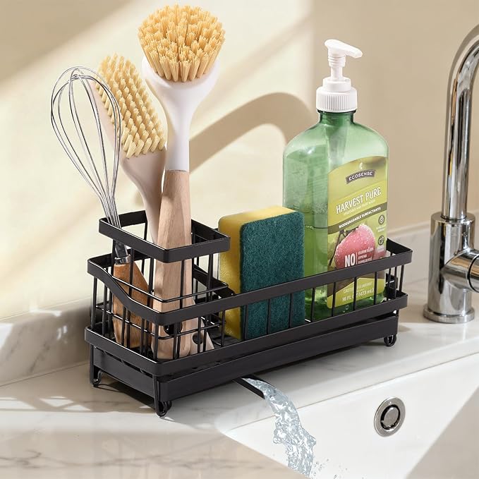 Sponge Holder for Kitchen Sink, Sink Caddy Organizer